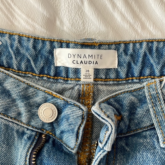 Dynamite Claudia Distressed Straight Jean - Picture 2 of 6